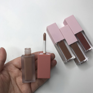 2024 xu hướng ánh sáng lung linh dưỡng ẩm rõ ràng Nude Lip Gloss Ống vuông thiết kế khoáng chất lỏng thành phần OEM Lip trang điểm - Product Image 5