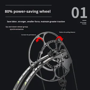 Cross-border Wholesale Small Waist Composite <b>Bow</b> Archery 29 Wheelbase Outdoor High Power Metal Hunting Entertainment Hunting <b>Bow</b> - Product Image 5