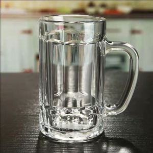 Chope à bière allemande en verre durable, <span class=keywords><strong>vente</strong></span> chaude à l'ancienne, avec poignée, chope à bière pression - Product Image 4