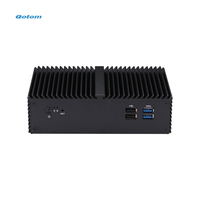 Qotom OEM Thin Client 4 ports Ethernet Mini PC de bureau Routage logiciel Pare-feu Ordinateur Linux Pfsense J6412 Quad Core Lte Mini PC