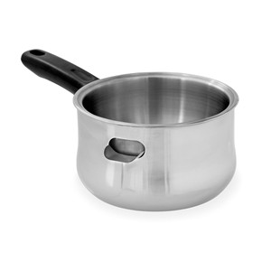 Pentola in acciaio inossidabile da 1,5 litri con manico per utilizzo in bagnomaria - Product Image 1