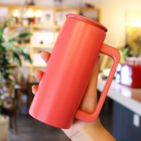 Mug de voyage en acier inoxydable 350 ml, mug isotherme pour yerba maté avec poignée, logo personnalisé