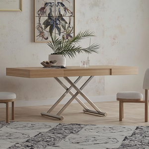 Stile nordico europeo allungabile regolare tavolo da pranzo alto moderno semplice colore legno appartamento Multi-funzionale tavolo da <span class=keywords><strong>cucina</strong></span> - Product Image 4