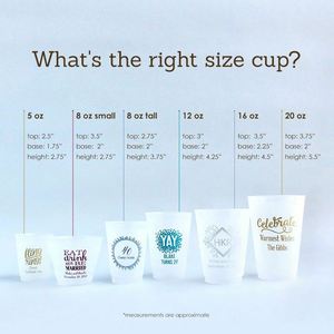 Vasos Flexibles Personalizados Esmerilados Irrompibles, Vasos de Recuerdo para Boda, Vasos Modernos para Fiesta de Bodas - Product Image 5