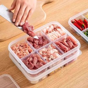 Boîte de conservation alimentaire pour préparation de viande congelée avec couvercle à clipser, empilable, compartiments divisés pour utilisation au réfrigérateur - Product Image 3