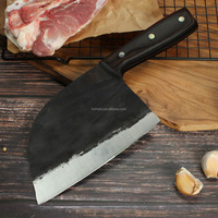 Ensemble de couteaux de chef, couteaux à désosser, forgés à la main, lame en acier au carbone, manche en bois de Pakkawood écologique, passe au lave-vaisselle