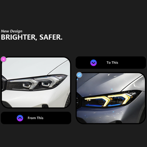 Phares LED AURON bicolores 12V 6000K 36W 6000 lm pour Série 3 G20/G28 2020-2025 Plug & Play Rétrofit/Amélioration Nouveaux - Product Image 2