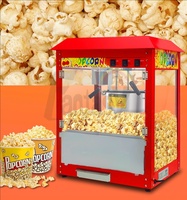 Mesin Pembuat Popcorn dan Gula Kapas Mini Bertenaga Listrik Komersial untuk Penggunaan Industri di Bioskop dan Toko Roti