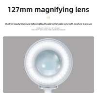 Lampe LED-1 pour salon de beauté, lumière froide pour tatouage, avec protection oculaire sans ombre pour les ongles, les sourcils et les cils