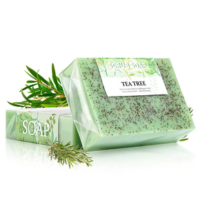 Savon exfoliant nourrissant au beurre de karité et au thé vert pour peaux sèches et squameuses – Barre de savon et gommage corporel pour une peau lisse - Product Image 3
