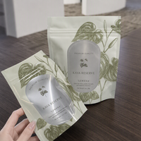 Sachet Doypack Personnalisé Brillant et Mat avec Fenêtre Transparente, Refermable à Fermeture Ziplock, Doublure en Aluminium pour Emballage Alimentaire, Herbes, Poudres et Thés