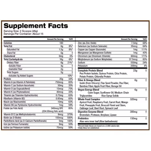 Poudre de protéines végétales à base de plantes avec fibres et prébiotiques, 20 g de protéines, shake nutritionnel <span class=keywords><strong>pour</strong></span> la remise en forme et une alimentation saine - Product Image 2