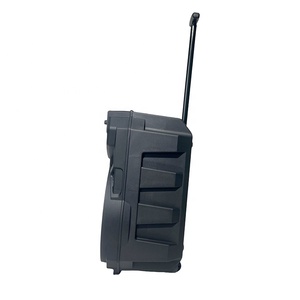Haut-parleur trolley sans fil le plus vendu, 12 pouces, 20W, alimenté par batterie, USB/AUX, poignée intégrée pour l'exercice matinal en extérieur et les pique-niques - Product Image 3