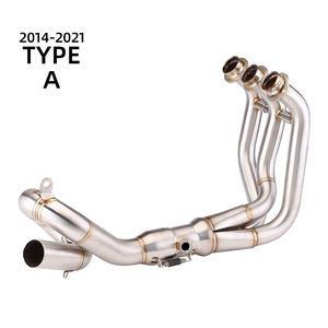 Inoxydable Moto D'échappement <span class=keywords><strong>MT09</strong></span> FZ09 XSR900 MT-09 Traceur Tuyau D'échappement Plier Les Tuyaux Pour Yamaha FZ-09 2014-2018 - Product Image 3