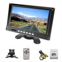 EASTYLE ES7001-AHD Moniteur de voiture TFT IPS LCD AHD 7 pouces avec aide au recul, rétroviseur et télécommande 12-24VDC