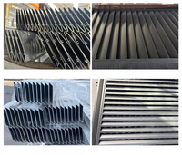 Panneaux de clôture en aluminium à lamelles avec poteaux, clôture extérieure pour la protection de l'intimité, pour piscine, hôtel, parc et projets commerciaux