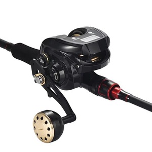 <span class=keywords><strong>Moulinet</strong></span> de pêche en fibre de carbone ultra-léger Baitcasting grande capacité affichage numérique corps large pour la coulée en eau salée en métal - Product Image 1