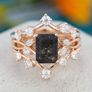 <span class=keywords><strong>Anillo</strong></span> de Rutilo Negro en Plata de Ley 925, Personalizable para Precios al por Mayor, Listo para FBA, Empaque Privado y Logotipo Gratuito, Suministro de Fábrica - Product Image 1