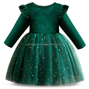 Abito da Festa per Bambine con Maniche Lunghe <span class=keywords><strong>in</strong></span> <span class=keywords><strong>Tulle</strong></span> Natalizio, Produzione Personalizzata con Basso MOQ - Product Image 6
