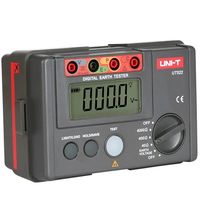 UNI-T UT522 Alat Uji Tahanan Tanah Digital Pengukur Ohm 4000 2-kawat 3-kawat Pengujian Megometer