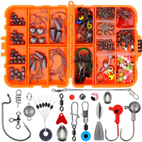 Kit de pêche à la truite et au bar Newbility 257 pièces : hameçons, plombs, émerillons, spinners, fils d'acier, ensembles de pêche