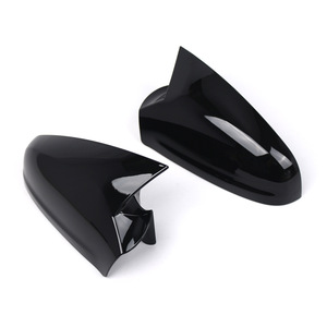 Opel Astra H Rearview Mirror Housing Glossy Black <b>ABS</b> Full Set 6428200 Adhesive On Type - Product Image 4