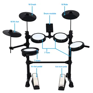 Novação verão conjunto acústico e digital, instrumento musical de percussão, kit profissional para iniciantes