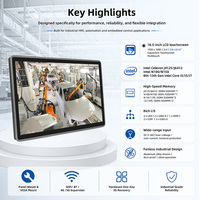 Monitores LCD de 1920 de Resolución para Kioscos Industriales CNC, Panel PCs Industriales SCADA N100 J6412, Doble LAN, Doble Puerto Serie, Panel IP65