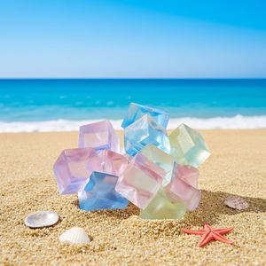 Colorful Custom TPR Anti-Stress Squeeze <b>Balls</b> for 14+ Years Unisex Wholesale Stress Relief Squishy Ice Cube Toys-Pretty Brand - Product Image 3