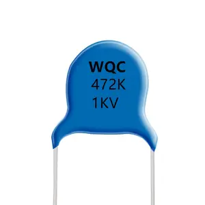 Condensador de cerámica 472, 1kv, azul, 472K, 1000v, 4700pf, de alta tensión, AC 472k