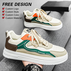 Zapatos de Skate de Precio de Fábrica para Todas las Estaciones con Empeine de PU, Zapatillas Bajas de Alta Calidad Estilo Escolar a la Moda - Product Image 1
