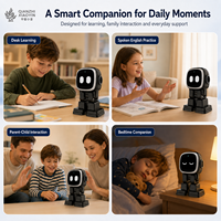 Robot Desktop AI Q100, Robot Pendamping Pintar Berjalan Dua Kaki, Layar Sentuh 2.4 Inci, Panggilan Video, Interaksi Suara, Mainan Grosir