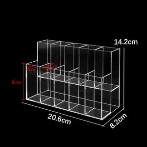 Organizador cosmético acrílico, soporte de exhibición para maquillaje, bandeja para sombra de ojos, base líquida para rubor, almacenamiento, exhibición cosmética acrílica - Product Image 5