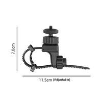 Support de Sangle Multifonctionnel pour Caméra Sportive avec Base à Vis Standard 1/4, Poignée Rotative à 360° et Fixation de Téléphone Portable