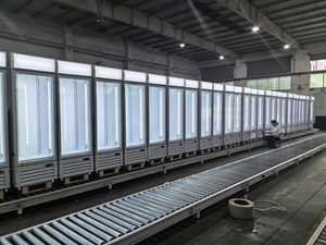 Présentoir à double porte coulissante pour réfrigérateur, bouteille de boisson, cola, étagère verticale en verre pour réfrigérateur - Product Image 6