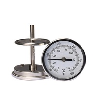 GWSS termometer Bimetal Digital dengan Probe baja tahan karat Thermowell untuk penggunaan industri & luar ruangan dapat disesuaikan dukungan OEM ODM