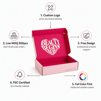 Cajas de Embalaje de Color Personalizadas con Logotipo Estampado en Oro, Cajas de Envío, Cajas de Cartón Corrugado para Embalaje de Regalos
