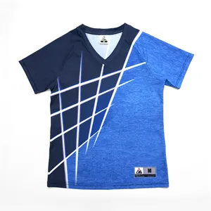 Custom Sublimation Polo Neck V-Neck Full All Over Print Men'S Sports T-Shirt For Unisex