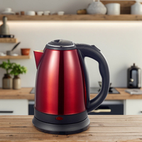 Bouilloire Électrique Sans Fil en Acier Inoxydable 1,8 L, Vente en Gros Usine, Base Rotative à 360 Degrés, Ébullition Rapide, Contrôle de la Température