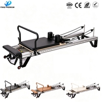 Reformer de Pilates Premium con Riel Completo, Estructura de Aleación de Aluminio Anodizado, Diseño Clásico y Duradero para Casa o Estudio
