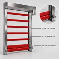 Porte rapide en PVC transparente sur mesure pour station de lavage automobile, atelier de detailing