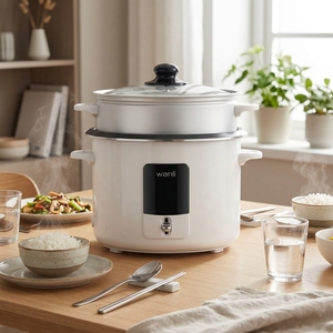Autocuiseur double cuve de haute qualité 3L 4L 5L 6L, grande capacité, pour la cuisson simultanée de plusieurs plats - Product Image 1