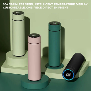 500ml thép không gỉ cách điện chân không nhắc nhở phích <span class=keywords><strong>Flask</strong></span> <span class=keywords><strong>LED</strong></span> hiển thị nhiệt độ kỹ thuật số thông minh chai nước - Product Image 2