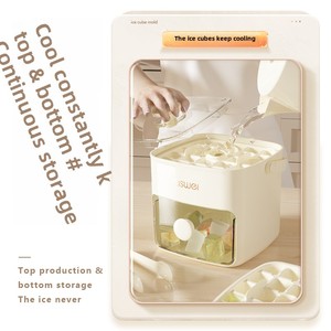 Hot Bán Cấp Thực Phẩm Nhựa <span class=keywords><strong>Ice</strong></span> Cube Khay Tủ Lạnh <span class=keywords><strong>Ice</strong></span> Cubes Khuôn Đá Lưu Trữ Với Nắp Xử Lý Dễ Dàng Thực Hiện - Product Image 6