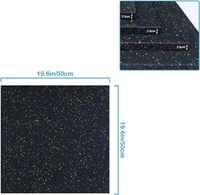 25 MM ineinandergreifende Fliesene schwerlast Gummi-Bodenmatte Fitness-Matten für Garage Fitness, Laufband-Matten, Fitness-Boden