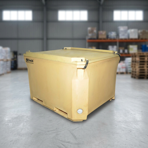 Bac de stockage pour poissons en plastique HDPE écologique de 660 L avec construction durable, boîte de stockage alimentaire multifonctionnelle - Product Image 2