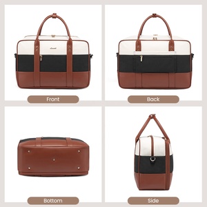 LOVEVOOK 2024 acolchado de mano durante la noche con neceser, bolsa con compartimento para ordenador portátil, equipaje de viaje grande Weekender, bolsas de gimnasio de lona - Product Image 2