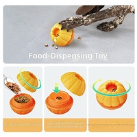 Nouveauté - Best-seller - Jouet à mâcher pour chien en forme de balle orange, écologique, durable, design tendance, remplissable pour la distribution d'aliments humides