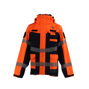 معطف المطر الواقي من الوميض القوسي المقاوم للماء ودافئ ومضاد للكهرباء الساكنة، مع سترة داخلية قابلة للفصل ومقاومة للهب - بدلة إطفاء وحماية من الوميض القوسي - Product Image 4