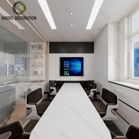Table de bureau en gros Bureau de direction Canapé assis Salles d'attente Tables de PDG Mobilier de bureau en bois Poste de travail